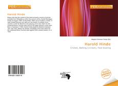 Couverture de Harold Hinde