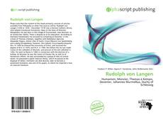 Rudolph von Langen的封面