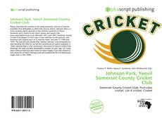 Bookcover of Johnson Park, Yeovil Somerset County Cricket Club