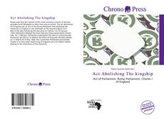 Buchcover von Act Abolishing The kingship