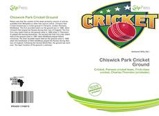 Buchcover von Chiswick Park Cricket Ground