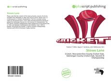 Bookcover of Stowe Lane