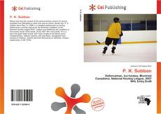 Portada del libro de P. K. Subban