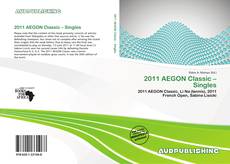 Portada del libro de 2011 AEGON Classic – Singles