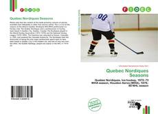 Capa do livro de Quebec Nordiques Seasons 