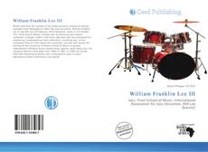 Portada del libro de William Franklin Lee III