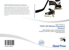 Portada del libro de 1925–26 Ottawa Senators Season