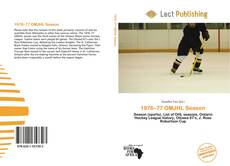 Capa do livro de 1976–77 OMJHL Season 