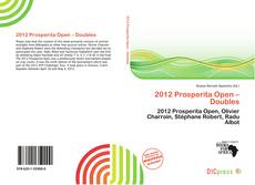Portada del libro de 2012 Prosperita Open – Doubles