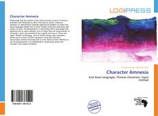 Character Amnesia kitap kapağı