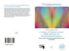 Bookcover of College of Staten Island High School for International Studies