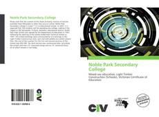 Capa do livro de Noble Park Secondary College 