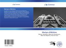 Capa do livro de Martyrs d'Abitène 