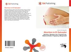Abortion in El Salvador kitap kapağı