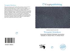 Bookcover of Yevgeni Sitnikov