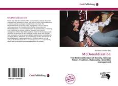 Bookcover of McDonaldization