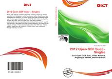 2012 Open GDF Suez – Singles的封面