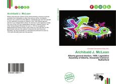 Capa do livro de Archibald J. McLean 