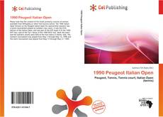 Buchcover von 1990 Peugeot Italian Open