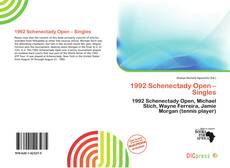 Обложка 1992 Schenectady Open – Singles