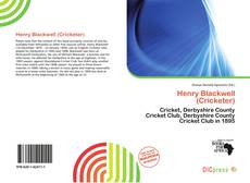 Portada del libro de Henry Blackwell (Cricketer)