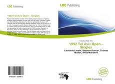 Bookcover of 1992 Tel Aviv Open – Singles