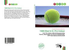 Capa do livro de 1985 Ebel U.S. Pro Indoor 