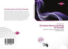Bookcover of Christian Democrat Party of Canada