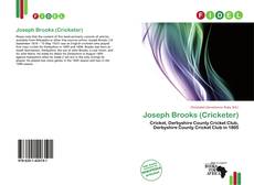 Capa do livro de Joseph Brooks (Cricketer) 