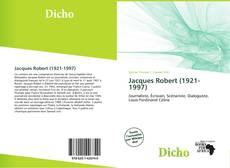 Capa do livro de Jacques Robert (1921-1997) 