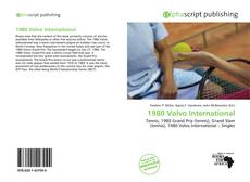 Bookcover of 1980 Volvo International
