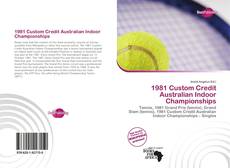 Bookcover of 1981 Custom Credit Australian Indoor Championships