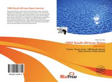 Portada del libro de 1992 South African Open (tennis)