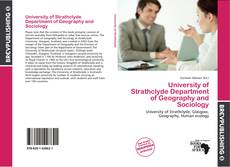 Buchcover von University of Strathclyde Department of Geography and Sociology