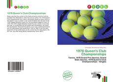 Capa do livro de 1978 Queen's Club Championships 