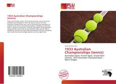 Capa do livro de 1933 Australian Championships (tennis) 