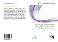 Bookcover of Namshub (incantation)