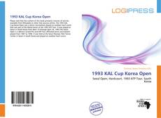 Buchcover von 1993 KAL Cup Korea Open