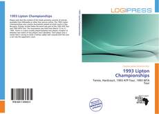 Bookcover of 1993 Lipton Championships