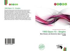 Capa do livro de 1993 Open 13 – Singles 