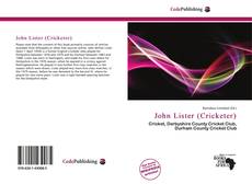 Bookcover of John Lister (Cricketer)