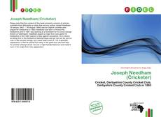 Capa do livro de Joseph Needham (Cricketer) 