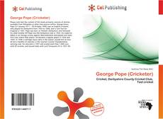 Portada del libro de George Pope (Cricketer)