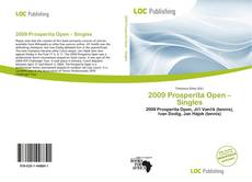 Bookcover of 2009 Prosperita Open – Singles