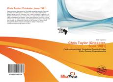 Bookcover of Chris Taylor (Cricketer, born 1981)