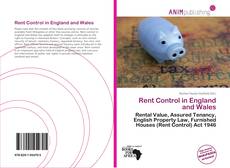 Rent Control in England and Wales kitap kapağı