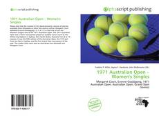 Portada del libro de 1971 Australian Open – Women's Singles