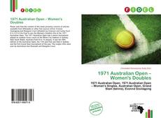 Buchcover von 1971 Australian Open – Women's Doubles