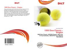 1990 Dow Classic – Singles的封面