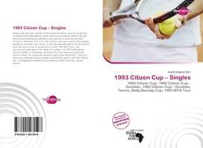 Bookcover of 1993 Citizen Cup – Singles